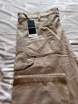 Pantalones cargo Jack & Jones beige