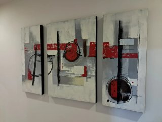 Cuadros Decorativos Abstractos con relieve