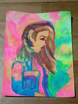 Pintura Original Mujer Vibrante