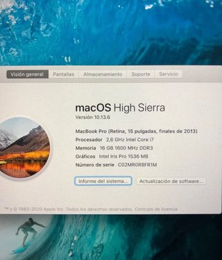 MacBook Pro i7 2.6GHz 16GB RAM 2013