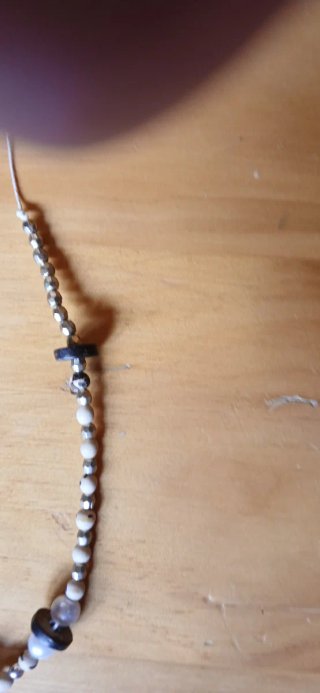 Collar bisutería oro y perlas
