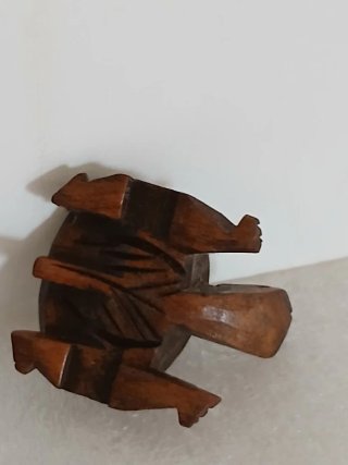 Mini tartaruga in legno intagliato