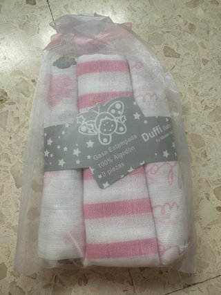 Gasas de algodón para bebé - Pack 3