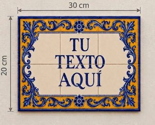 Azulejo Cerámica Personalizado 30x20