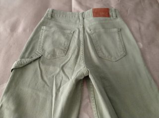 Pantalones anchos verdes Zara