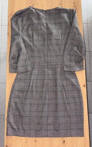 Vestido Zara cuadros gris