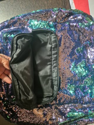 Mochila lentejuelas escolar