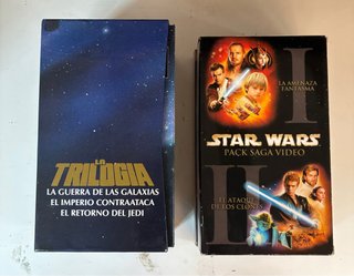 Star Wars La Trilogía VHS La amenaza fantasma 1y2