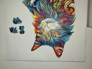 Puzzle Gato Colores Vibrantes