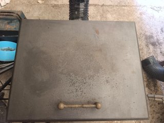 Chimenea de leña metálica
