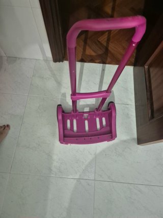 Carrito escolar plegable morado