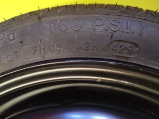 Rueda de repuesto galleta VW Seat 4x100, 105/70/14