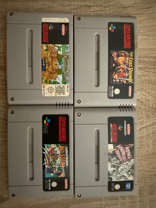 Lote 4 Juegos Super Nintendo SNES