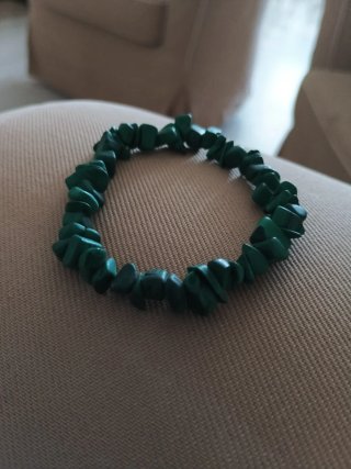 Pulsera Malaquita Natural.  Auténtica muy buena