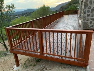 Terrazas de madera y pérgolas exterior