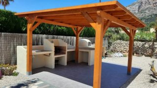 Terrazas de madera y pérgolas exterior