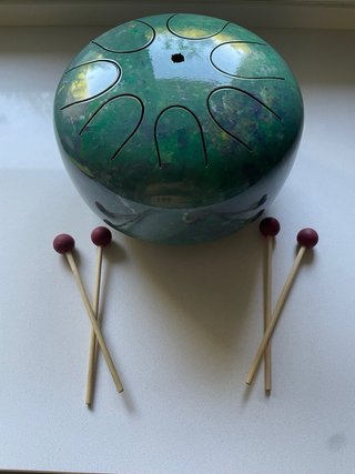Handpan/Tambor de Lengua de Acero Verde