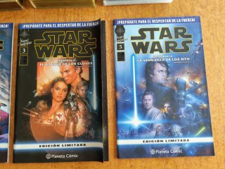 Lote Star Wars: Películas VHS y Cómics