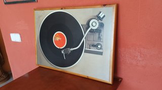 Cuadro Vintage Tocadiscos