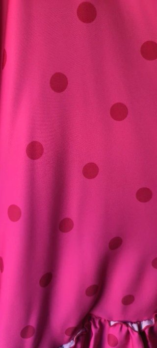 Traje de flamenca niña lunares rosa