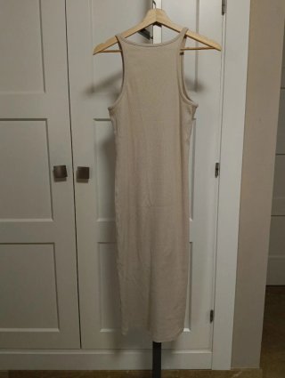 Vestido midi Easu Weat Talla S Beige