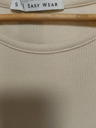 Vestido midi Easu Weat Talla S Beige