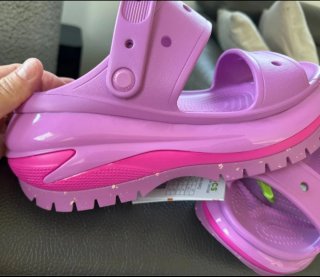 Crocs Mega Crush Sandalias Rosa Talla 42