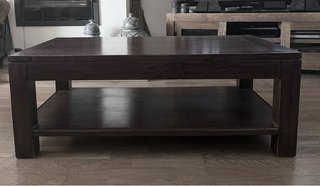 Mesa de centro Banak madeira escura