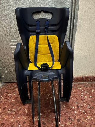 Silla bici para niño azul y amarillo