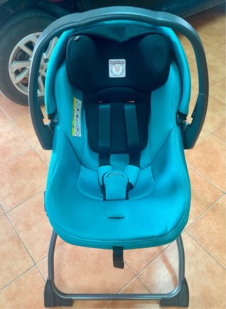 Silla, Capazo, Grupo 0 + Base Isofix y patas-rueda