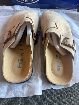 Zuecos Birkenstock Beige
