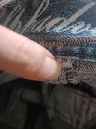 Minifalda vaquera con tablas