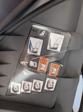 Klippan Triofix Recline Silla ISOFIX 9-36kg