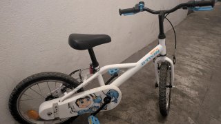 Bicicleta 16 Decathlon Blanca