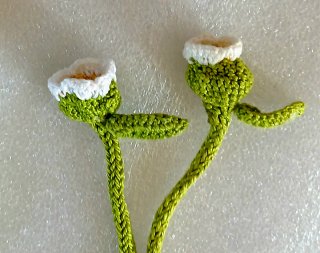 Coppia Segnalibri Fatti a Mano Fiore Bianco