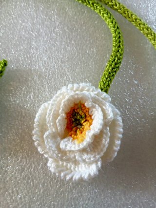 Coppia Segnalibri Fatti a Mano Fiore Bianco