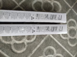 Estor opaco gris y blanco