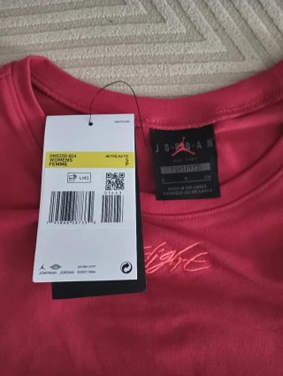 Camiseta Jordan Flight Rosa Mujer