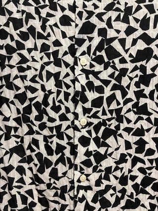Camisa Zara manga corta estampado geométrico