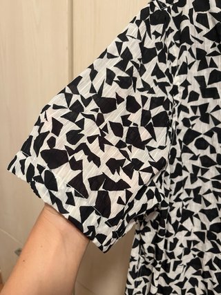 Camisa Zara manga corta estampado geométrico