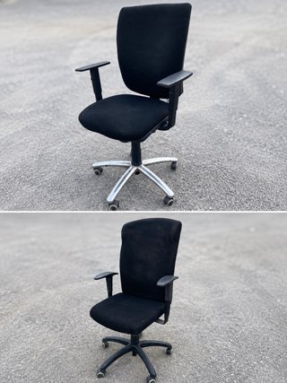 Silla de oficina ergonómica negra