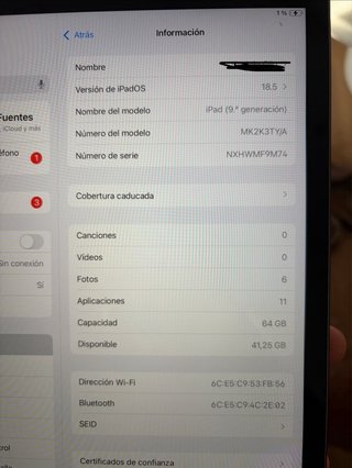 iPad 9 WiFi 64GB Gris