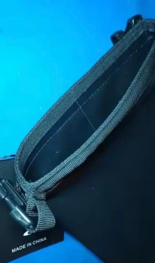 Alforjas para horquilla de bicicleta.