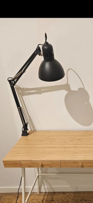 Lámpara flexo de escritorio gris oscuro
