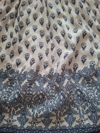 Vestido Hollister Blanco y Azul