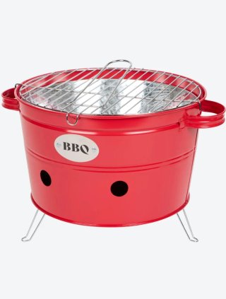 Barbacoa BBQ Roja Metal NUEVA