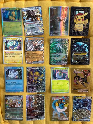 Lote 16 Cartas Pokémon - Fan Art