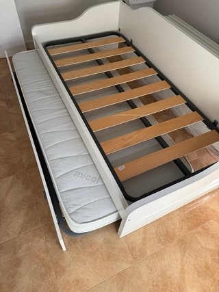 Cama nido con 2 colchones incluidos de 90x1,90