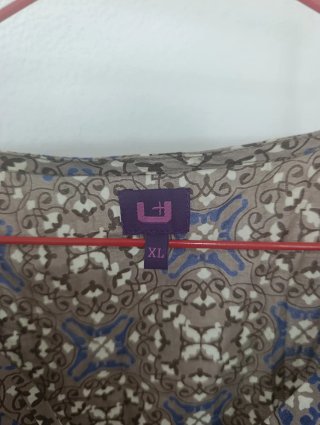 Vestido estampado manga larga