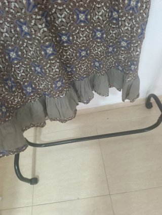 Vestido estampado manga larga